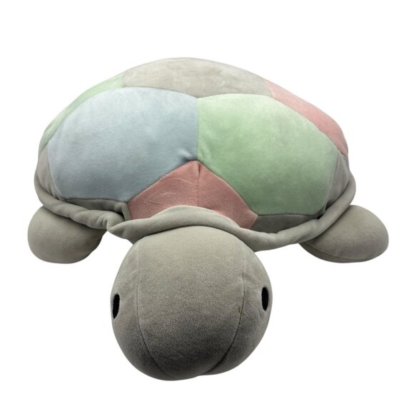 Miniso Plush Turtle Stuffed Animal Pastel Blue Pink Gray Baby Toy Cute W/Tag - Picture 1 of 12